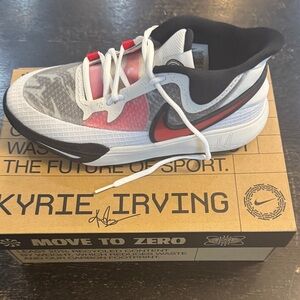 Nike Kids' Kyrie 8 GO White and Red Sneakers